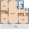 名鉄三河線/北新川駅 徒歩3分 1階 築34年 3LDKの間取り