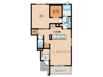 間取図 名鉄西尾線/西尾駅 徒歩19分 1階 築8年