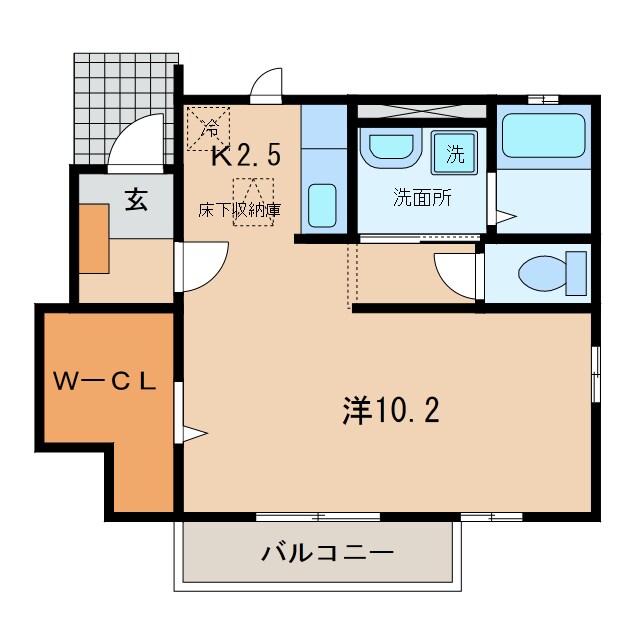 間取り図 名鉄バス(西尾市)/山下 徒歩4分 1階 築8年