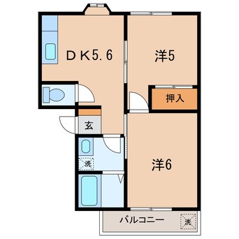 間取図 名鉄三河線/碧南駅 徒歩29分 1階 築32年