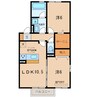 名鉄三河線/北新川駅 徒歩30分 1階 築7年 2LDKの間取り