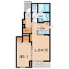 名鉄バス(西尾市)/徳永西 徒歩2分 1階 築8年 1LDKの間取り