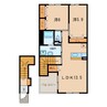 名鉄西尾線/上横須賀駅 徒歩34分 2階 築10年 2LDKの間取り