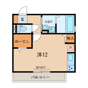 間取図 名鉄西尾線/西尾口駅 徒歩6分 2階 築7年