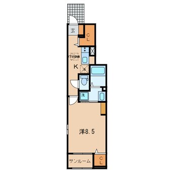 間取図 名鉄バス（幡豆郡）/三河一色 徒歩5分 1階 築6年