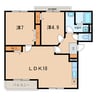 名鉄西尾線/西尾駅 徒歩27分 3階 築24年 2LDKの間取り