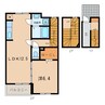東海道本線/幸田駅 徒歩12分 3階 築6年 1LDKの間取り