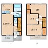 名鉄西尾線/福地駅 徒歩26分 1-2階 築5年 3LDKの間取り