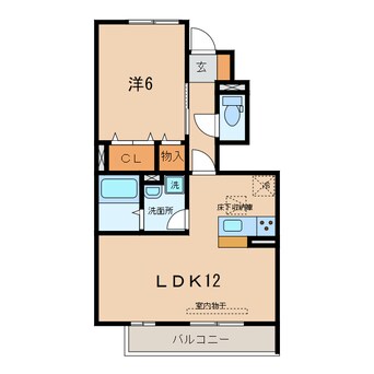 間取図 名鉄バス（幡豆郡）/満国寺前 徒歩1分 1階 築4年