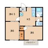 名鉄三河線/碧南中央駅 徒歩11分 1階 築38年 3Kの間取り