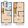 名鉄西尾線/米津駅 徒歩22分 1-2階 築5年 2LDKの間取り