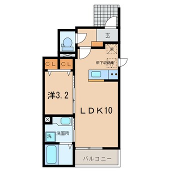 間取図 名鉄三河線/碧南駅 徒歩19分 1階 築4年