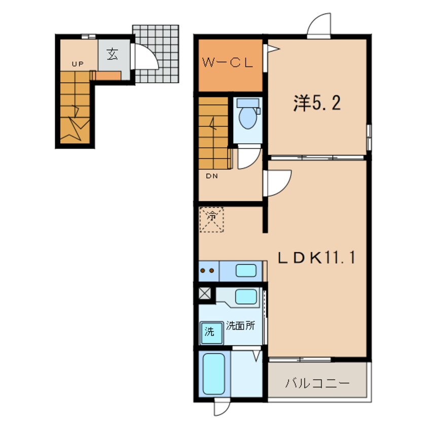 間取図 名鉄三河線/碧南駅 徒歩25分 2階 築4年