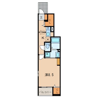 間取図 名鉄西尾線/米津駅 徒歩2分 1階 築4年