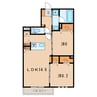 名鉄バス(西尾市)/下町 徒歩10分 2階 築5年 2LDKの間取り