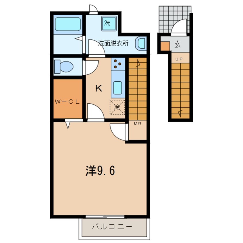 間取図 東海道本線/相見駅 徒歩20分 2階 築5年