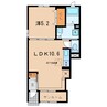 名鉄バス(西尾市)/東脇 徒歩4分 1階 築4年 1LDKの間取り