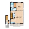 名鉄バス(西尾市)/東脇 徒歩4分 2階 築5年 1LDKの間取り