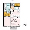 エスペランサA・B（大和） 1Rの間取り
