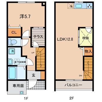 間取図 名鉄三河線/碧南中央駅 徒歩6分 1-2階 築2年