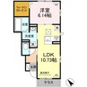 名鉄西尾線/西尾口駅 徒歩12分 1階 築3年 1LDKの間取り