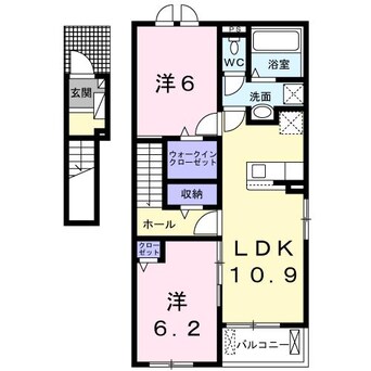 間取図 名鉄西尾線/吉良吉田駅 徒歩11分 2階 築1年