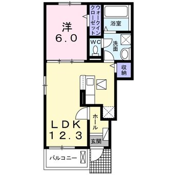間取図 名鉄バス(西尾市)/新在家 徒歩7分 1階 築2年