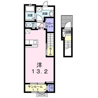 間取図 名鉄バス(西尾市)/巨海 徒歩5分 2階 1年未満