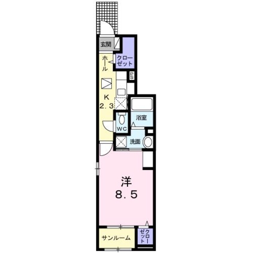 間取図 名鉄バス(西尾市)/新在家 徒歩8分 1階 1年未満