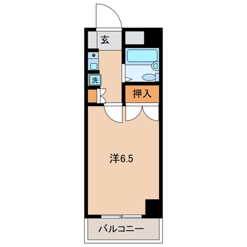 間取図 六万石くるりんバス（寺津矢田線）/富山北 徒歩5分 2階 築34年