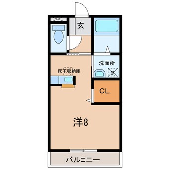 間取図 名鉄西尾線/西尾口駅 徒歩17分 1階 築15年