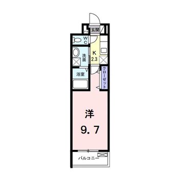 間取図 名鉄西尾線/桜町前駅 徒歩15分 2階 1年未満