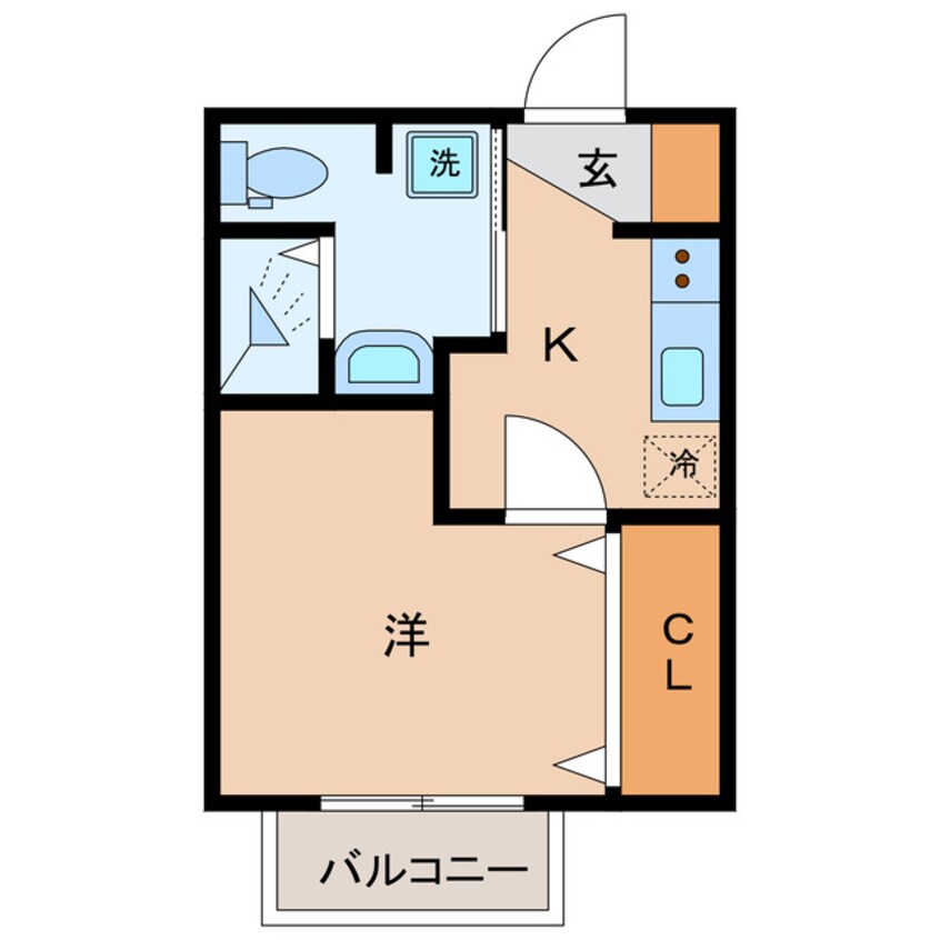 間取図 名鉄西尾線/西尾口駅 徒歩16分 2階 築30年