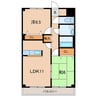 名鉄三河線/碧南中央駅 徒歩7分 4階 築17年 2LDKの間取り
