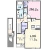 名鉄三河線/碧南中央駅 徒歩39分 2階 1年未満 1LDKの間取り