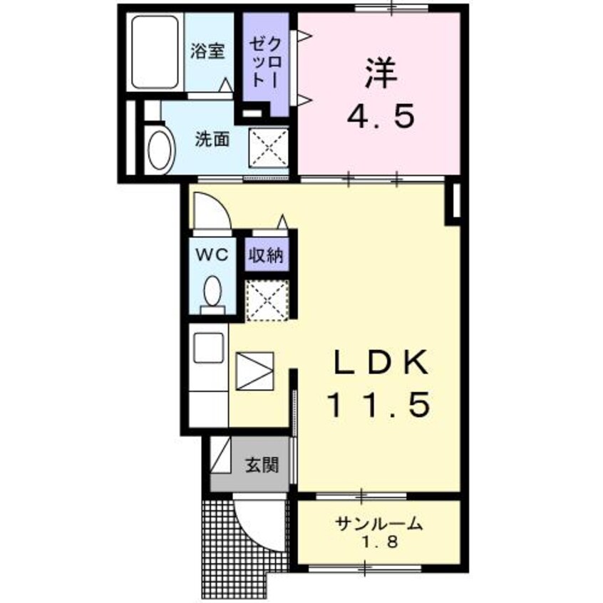 間取図 名鉄バス(西尾市)/中畑東 徒歩2分 1階 建築中