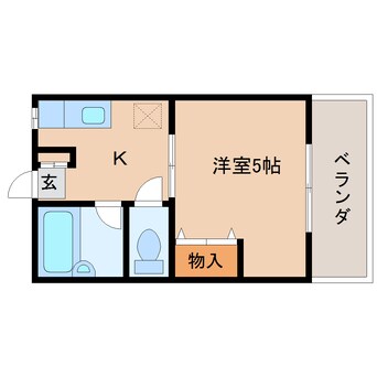 間取図 近鉄難波線・奈良線/近鉄奈良駅 徒歩10分 2階 築30年