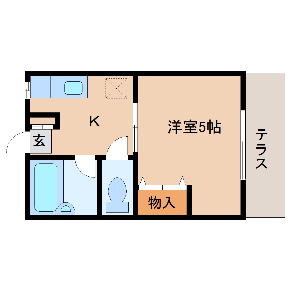 間取り図 近鉄難波線・奈良線/近鉄奈良駅 徒歩10分 1階 築30年