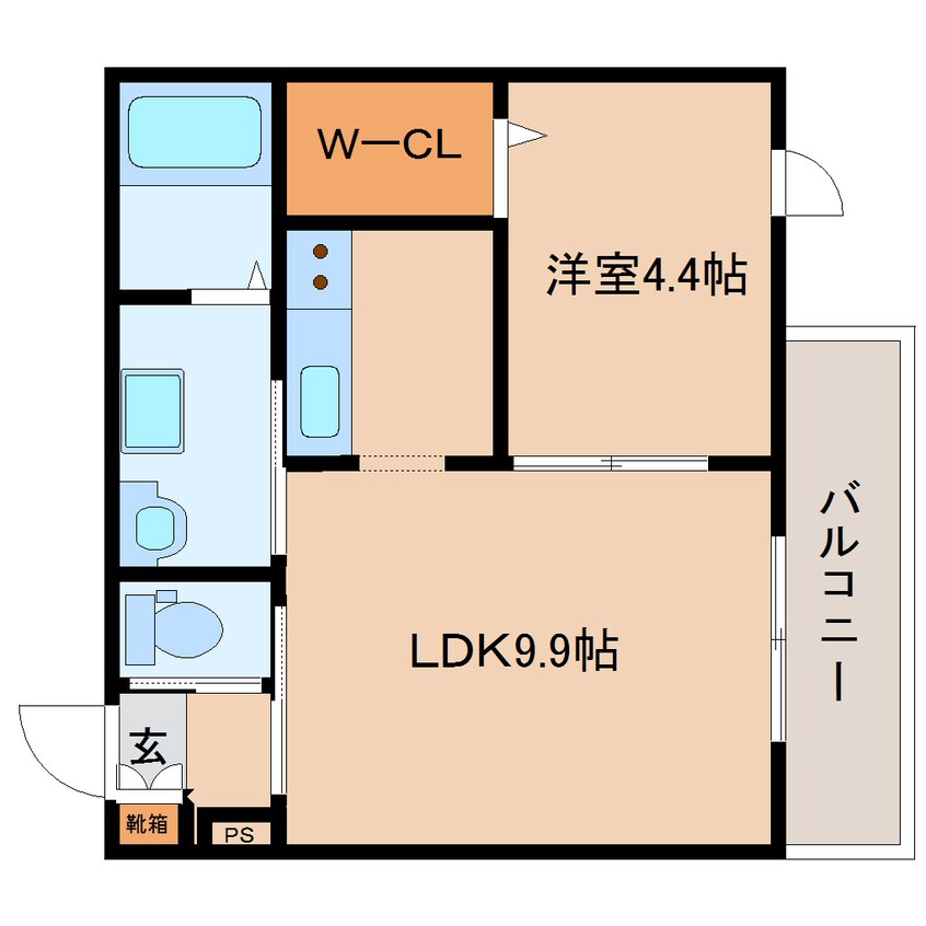 間取図 大和路線・関西本線/奈良駅 徒歩5分 3階 築10年