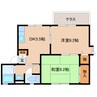 奈良線/平城山駅 徒歩7分 1階 築29年 2DKの間取り