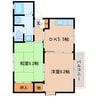 奈良線/平城山駅 徒歩7分 2階 築29年 2DKの間取り