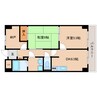 近鉄難波線・奈良線/新大宮駅 徒歩6分 2階 築34年 2DK+Sの間取り