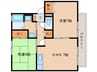 近鉄難波線・奈良線/近鉄奈良駅 バス:15分:停歩5分 2階 築28年 2LDKの間取り