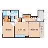 大和路線・関西本線/奈良駅 バス:12分:停歩6分 1階 築15年 2DKの間取り