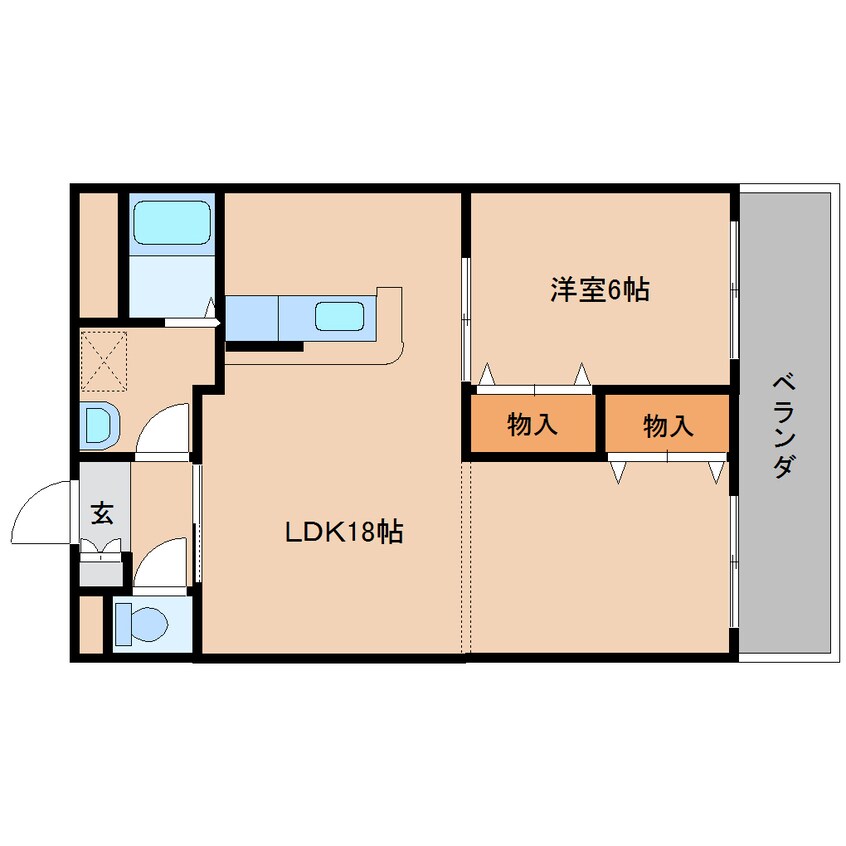 間取図 大和路線・関西本線/奈良駅 バス14分大和ハウス前下車:停歩1分 1階 築30年