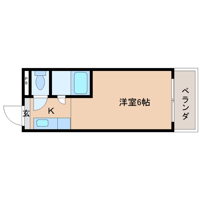 間取図 近鉄難波線・奈良線/新大宮駅 徒歩7分 4階 築31年