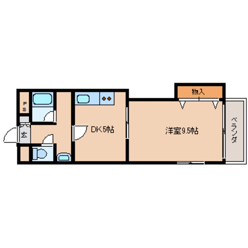 間取図 近鉄難波線・奈良線/新大宮駅 徒歩1分 4階 築23年