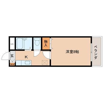 間取図 近鉄難波線・奈良線/近鉄奈良駅 徒歩10分 6階 築28年
