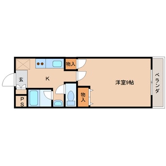 間取図 大和路線・関西本線/奈良駅 徒歩7分 3階 築25年