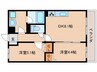 大和路線・関西本線/木津駅 徒歩4分 3階 築11年 2LDKの間取り
